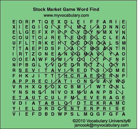 stock market puzzle