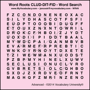 Word Search Answer Image