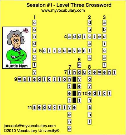 Crossword Answer Image