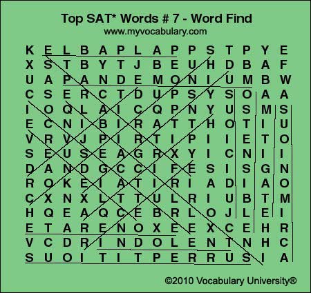 Word Search Answer Image